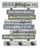 Garden Rules Whimsical Pallet Art Sign by IN THE GARDEN