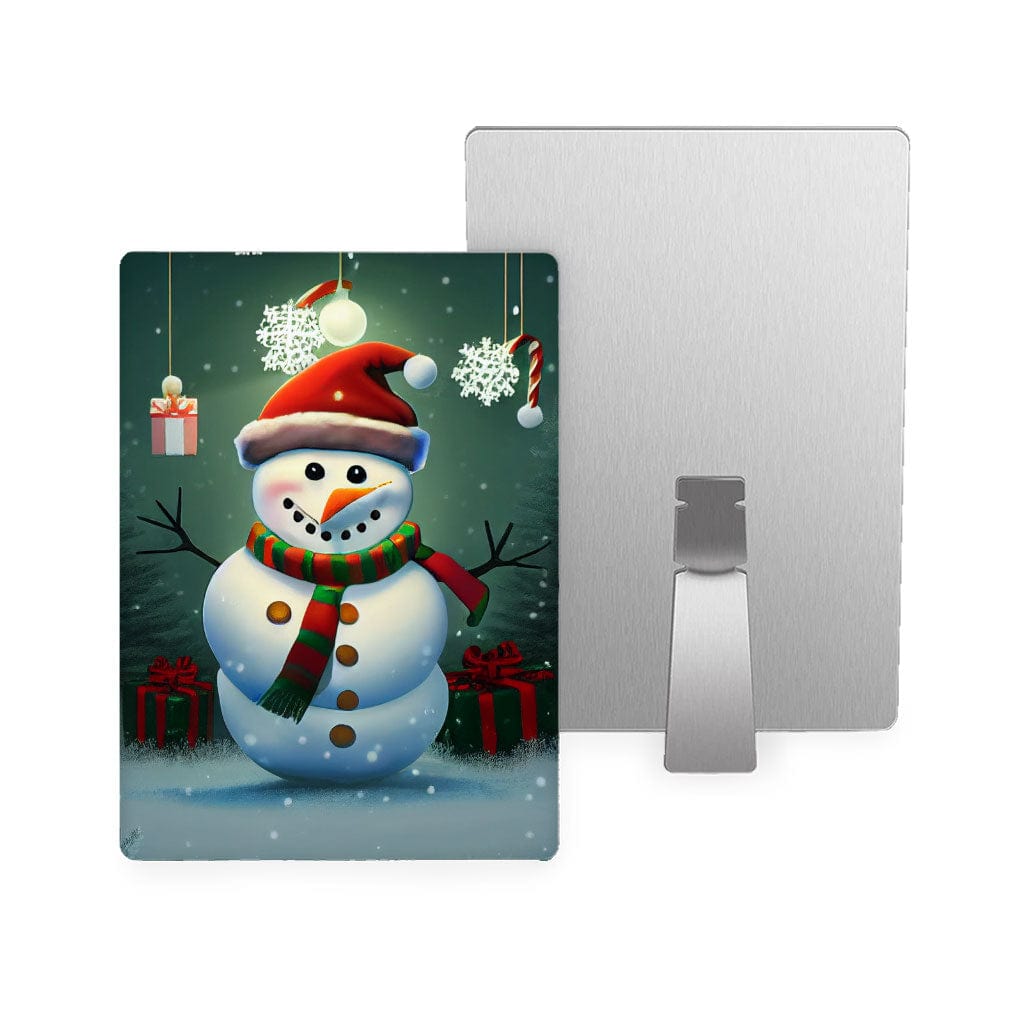 Funny Snowman Metal Photo Prints - Graphic Decor Pictures - Snow Decor Pictures