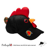 Portugal Love Galo de Barcelos Cap by Wild Planet FUN Chicken Cap!