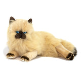 Cream Plush Himalayan Cat Lying Large Size 38cm/15" Realistic