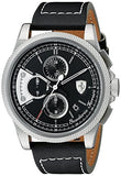 Ferrari Scuderia Men's Chronograph Formula Italia S Black Leather Strap Watch 46mm 830275 - The Pink Pigs, A Compassionate Boutique