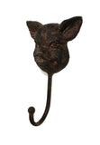 Cast Iron Pig or Cow Wall Hooks Farm House Country Decor for Pig & Cow Lovers! *