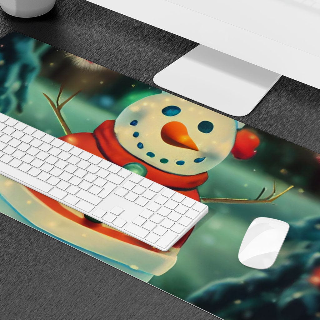 Christmas Themed Desk Mat - Funny Desk Pad - Graphic Laptop Desk Mat