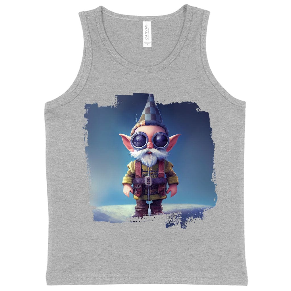 Funny Gnome Kids' Jersey Tank - Pilot Sleeveless T-Shirt - Cartoon Kids' Tank Top