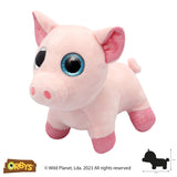 Orbys Plush Pink Big Eye Piggy Wild Planet