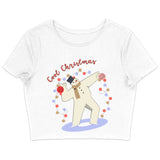 Cool Christmas Women's Cropped T-Shirt - Art Crop Top - Cool Crop Tee Shirt