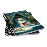 Snow Design Spiral Notebook - Christmas Notebook - Art Notebook