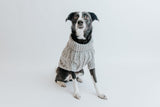 Cable Knit Pet Sweater - Gray