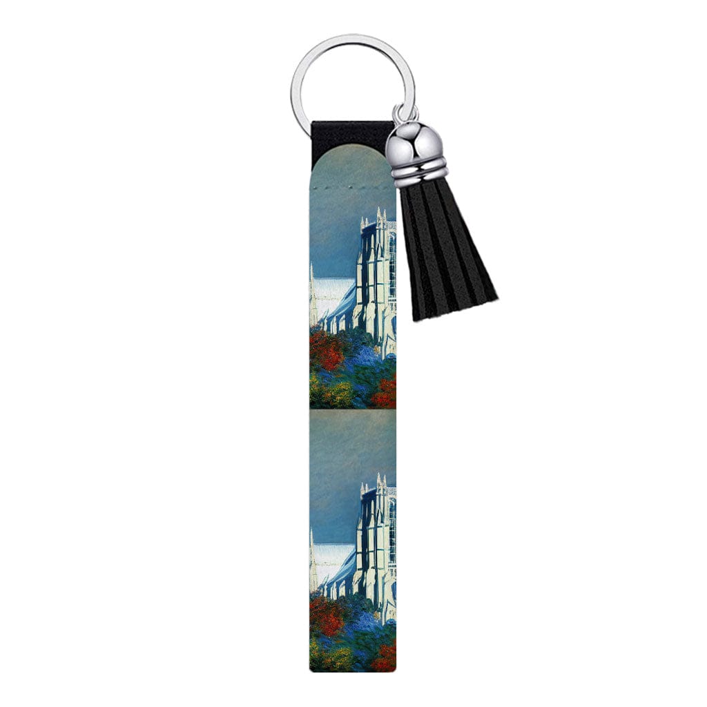 United States Keychain Wristlet - Washington Monument Keychain Bracelet - Claude Monet Wristlet Strap for Key