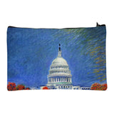 White House Makeup Bag - Claude Monet Cosmetic Bag - USA Makeup Pouch