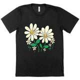 Viscose Flower T-Shirt - Women's Flower T-Shirt - Cute T-Shirt
