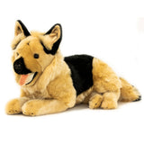 Realistic Medium Size German Shepherd Plush Stuffed Dog    Size 42cm/16.5"