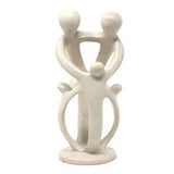 FAMILY SOAPSTONE SCULPTURES NATURAL STONE - 8 INCH