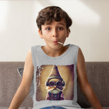 Steampunk Kids' Jersey Tank - Pilot Sleeveless T-Shirt - Gnome Kids' Tank Top