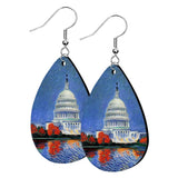 White House Earrings - Claude Monet Earrings - USA Earrings
