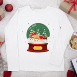 Christmas Deer Long Sleeve T-Shirt - Beautiful T-Shirt - Deer Long Sleeve Tee Shirt