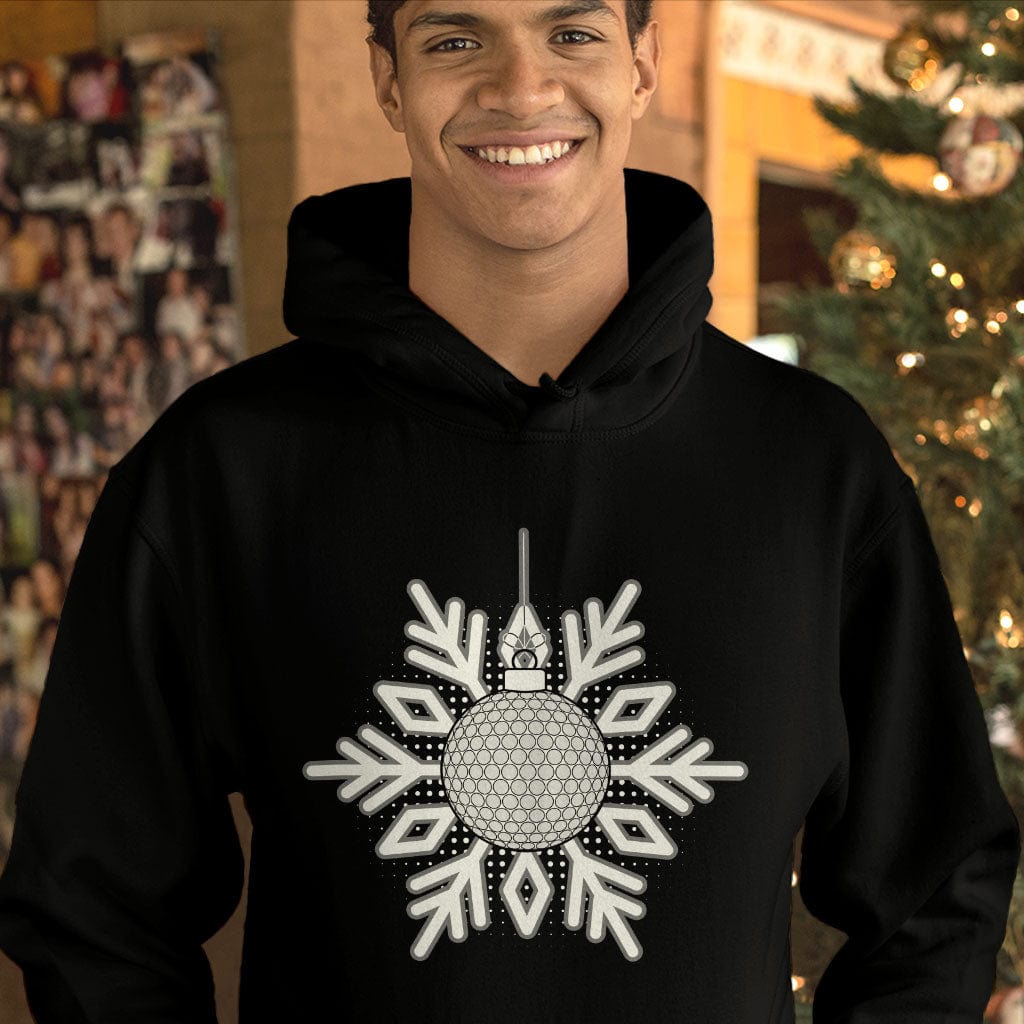 Snowflake Design Hooded Sweatshirt - Snowflake Hoodie - Christmas Hoodie