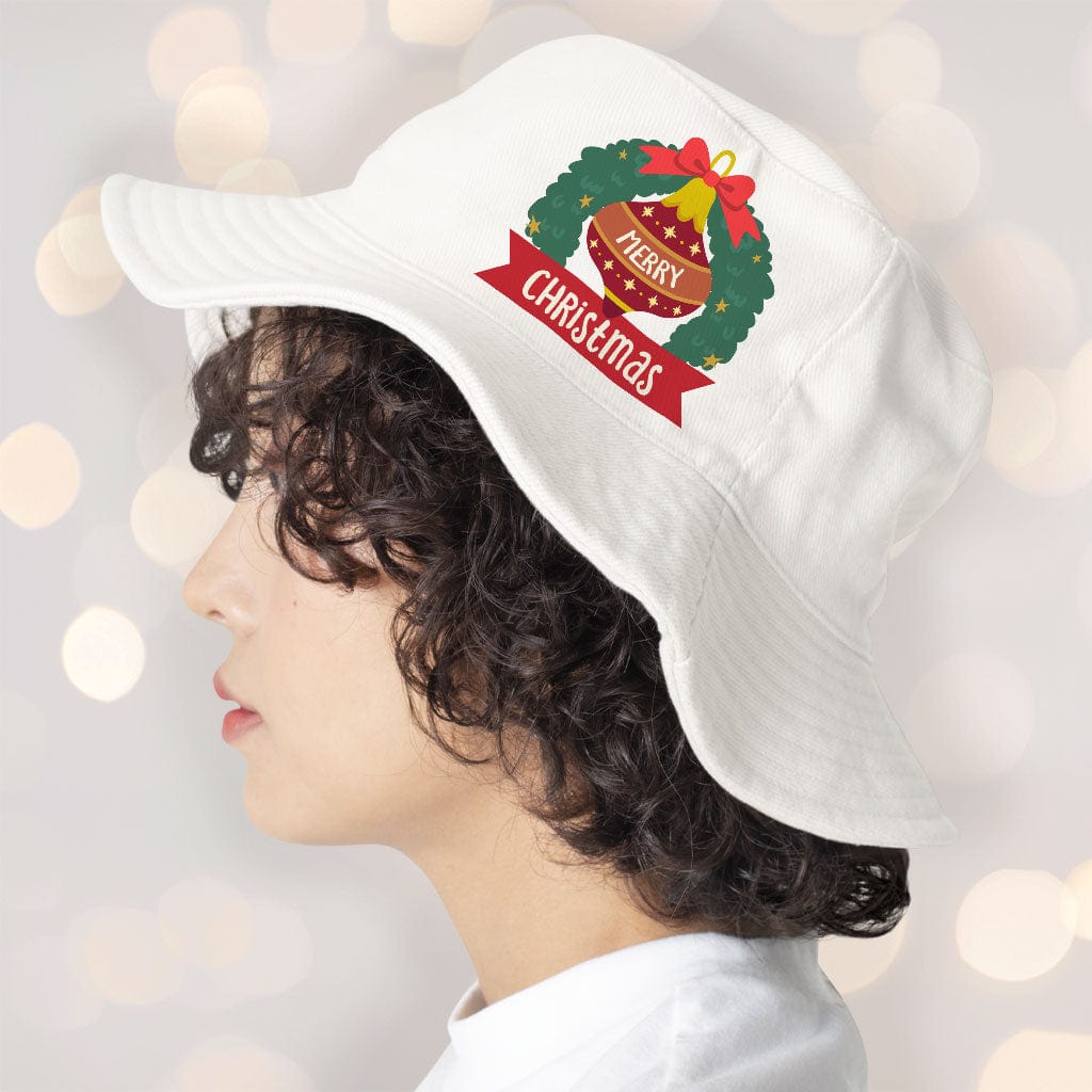 Merry Christmas Bucket Hat - Christmas Hat - Print Bucket Hat