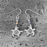 Stainless Steel Sea Turtle Earrings Made in the USA