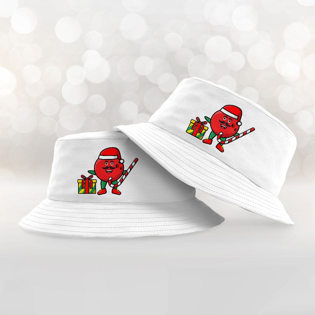 Cartoon Christmas Bucket Hat - Cute Hat - Themed Bucket Hat