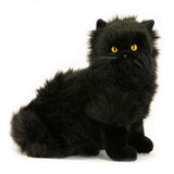 Black Lifelike Sitting Persian or Chantilly-Tiffany Cat Size 27cm/10.5