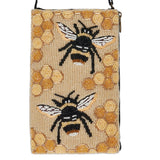Honey Bee Beaded Club Bag
