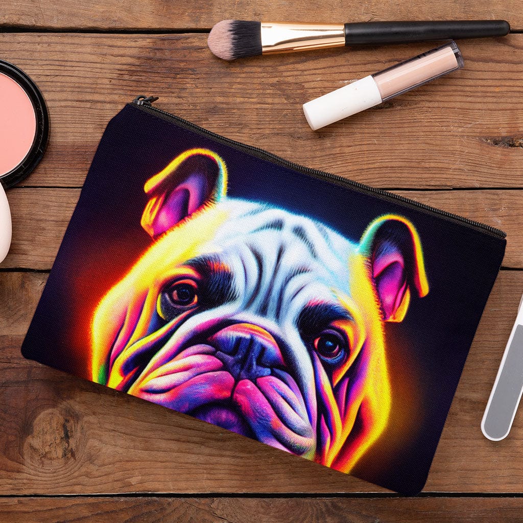 Colorful Dog Makeup Bag - Magic Cosmetic Bag - Graphic Makeup Pouch