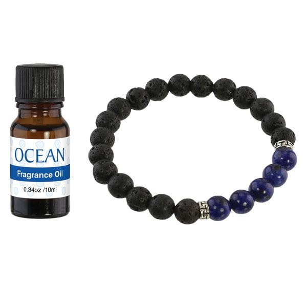 Aromatherapy Lava Stone Bracelet with Essential Oil - The Pink Pigs, A Compassionate Boutique