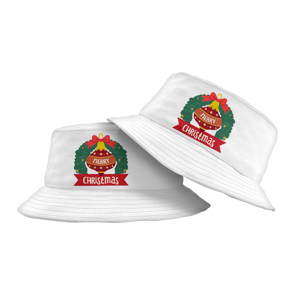 Merry Christmas Bucket Hat - Christmas Hat - Print Bucket Hat