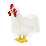 White Plush Chicken Stuffed Animal Toy