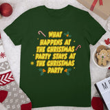 Christmas Party Heavy Cotton T-Shirt - Funny Tee Shirt - Phrase Art T-Shirt