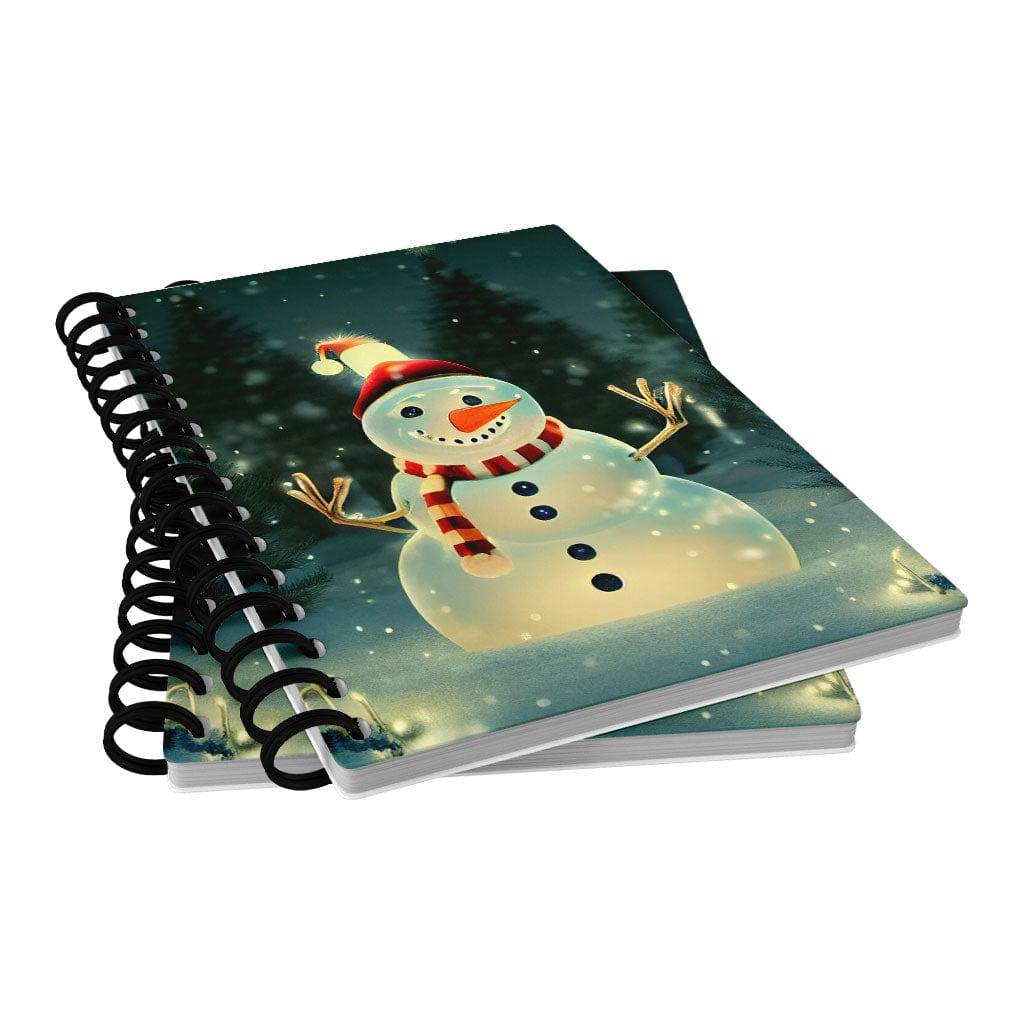 Snowman Spiral Notebook - Cute Notebook - Christmas Notebook