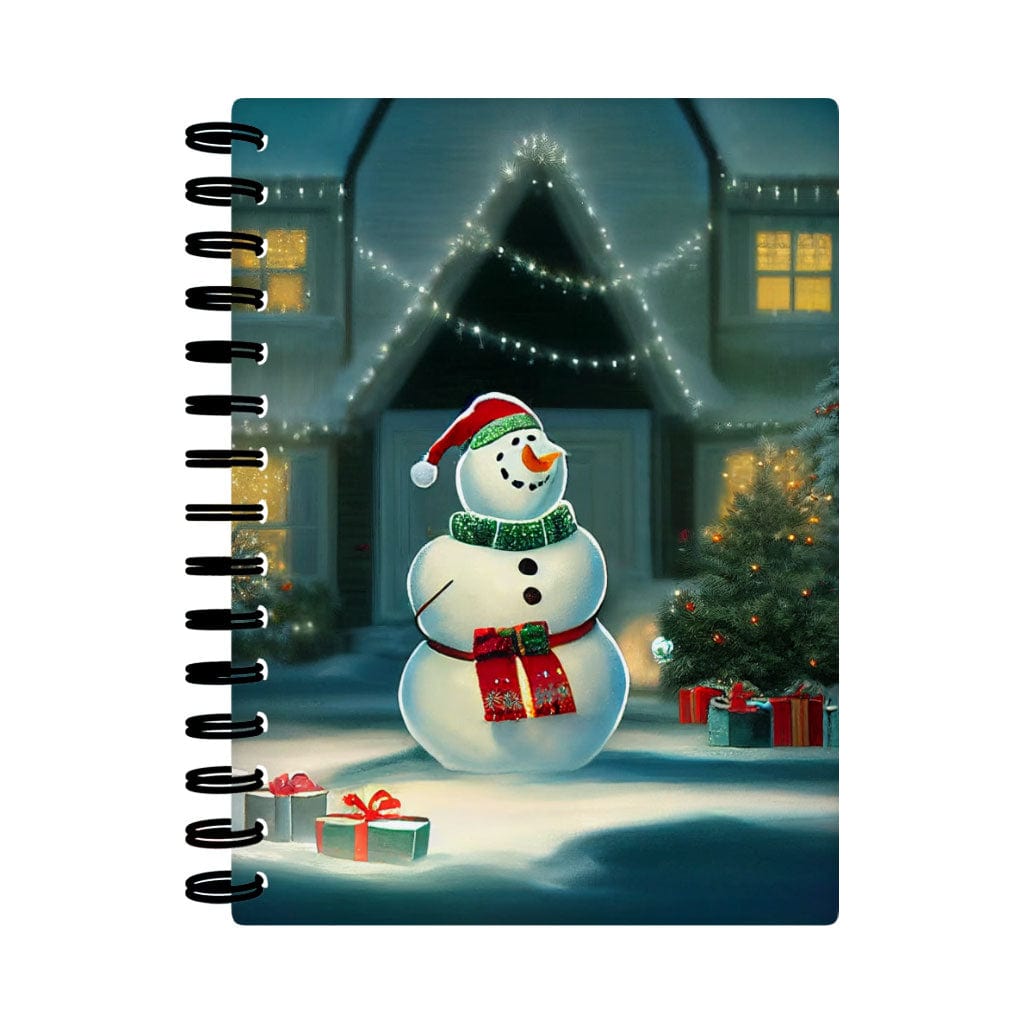 Snow Design Spiral Notebook - Christmas Notebook - Art Notebook