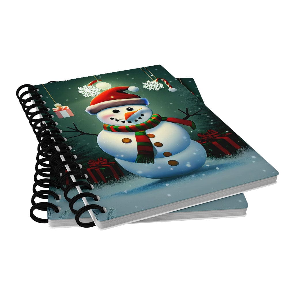 Funny Snowman Spiral Notebook - Graphic Notebook - Snow Notebook