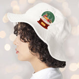 Christmas Deer Bucket Hat - Beautiful Hat - Deer Bucket Hat