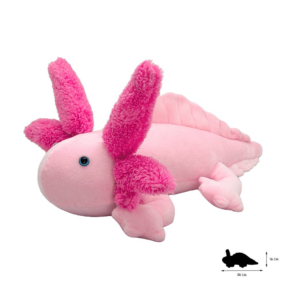 All About Nature Realistic Pink Stuffed Axolotl by Wild Planet