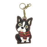 CHALA - BOSTON TERRIER - KEY FOB/COIN PURSE - The Pink Pigs, A Compassionate Boutique