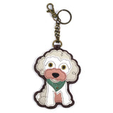 POODLE KEY FOB/COIN PURSE by Chala - The Pink Pigs, Animal Lover's Boutique