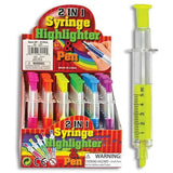 Syringe Highlighters and Pens-Cute Gift for Health Care or Veterinary Professionals!