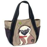 Pug Dog Canvas Tote Bag Large Chala-LAST ONE!