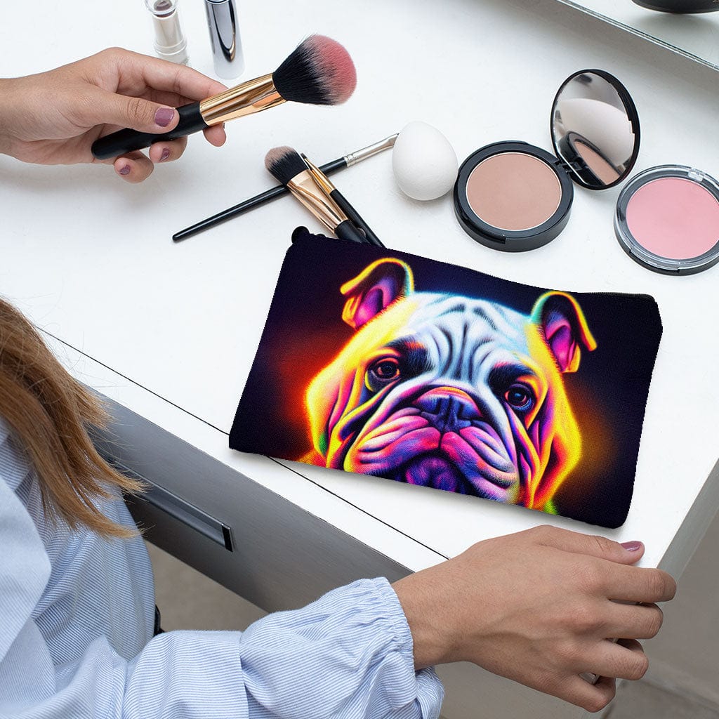 Colorful Dog Makeup Bag - Magic Cosmetic Bag - Graphic Makeup Pouch