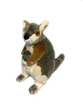 Rock-Wallaby withJoey Life Like Plush Size 27cm/10.5″