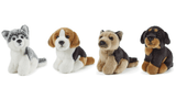 Miniature Plush Dogs-Beagle, Husky, Shepherd, Rotty