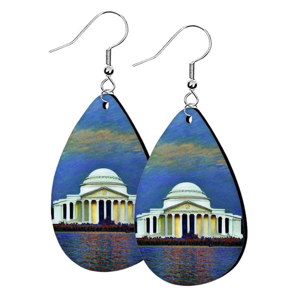 Washington State Earrings - Claude Monet Earrings - Art Earrings