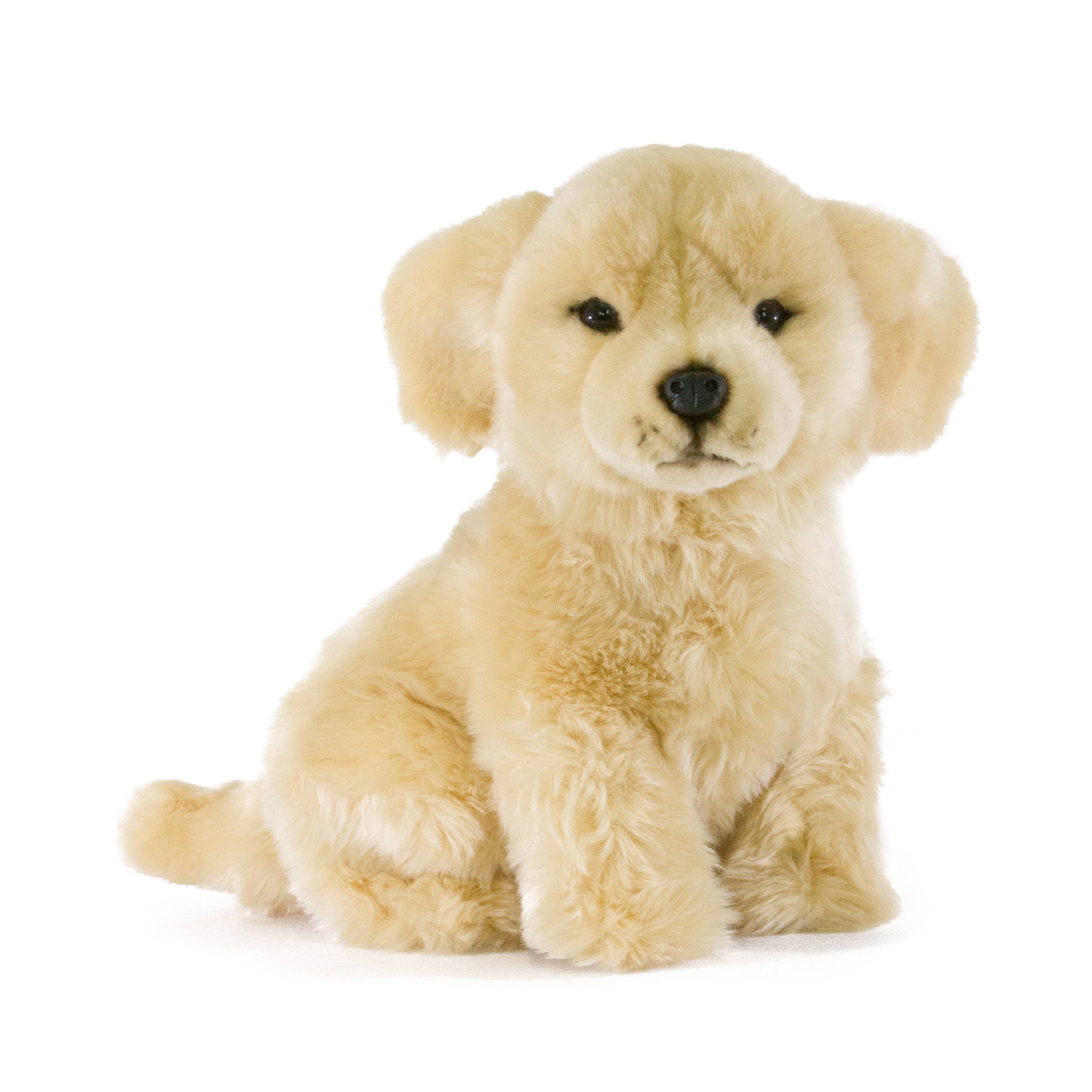 Plush Lifelike Golden Retriever Puppy Small Size 28cm/11"