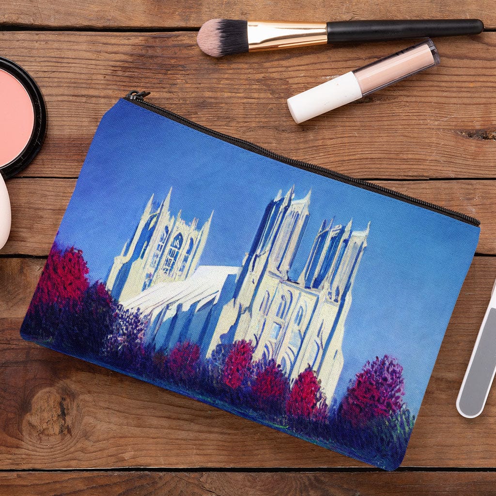 Washington Makeup Bag - Cathedral Cosmetic Bag - Claude Monet Makeup Pouch