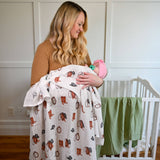 Life Is Better In Boots-Horse Lover's Baby Swaddle Blanket Set LollyBanks