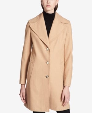 Calvin Klein Walker Coat with Buttoned Pockets L