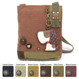 PATCH CROSSBODY BAG with Choice of Keychains, Toffy Dog Charm by Chala