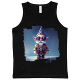 Funny Gnome Kids' Jersey Tank - Pilot Sleeveless T-Shirt - Cartoon Kids' Tank Top